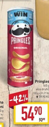 Chipsy Pringles - tubus