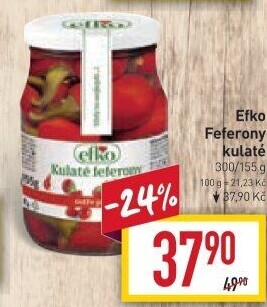 Feferony kulaté Efko