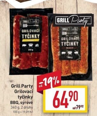 Grilovací tyčinky barbecue Grill Party