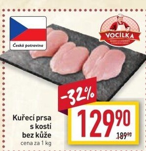 Kuřecí prsa s kostí Vocílka
