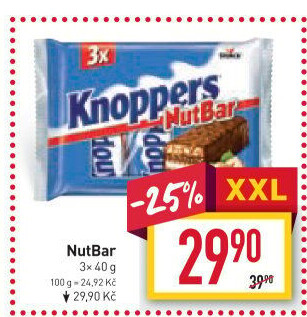 Oplatky Knoppers NutBar Storck