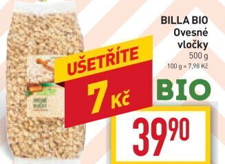 Ovesné vločky Naše Bio Billa