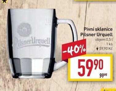 Sklenice na pivo Pilsner Urquell