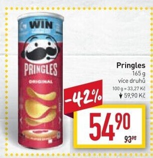 Chipsy Pringles - tubus