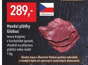 Hovězí plátky Globus
