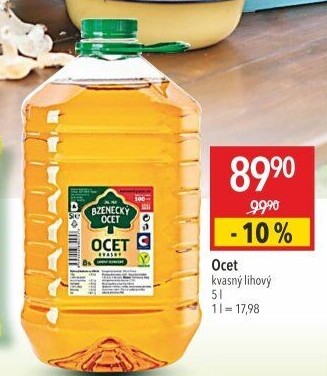 Ocet kvasný lihový Bzenecký