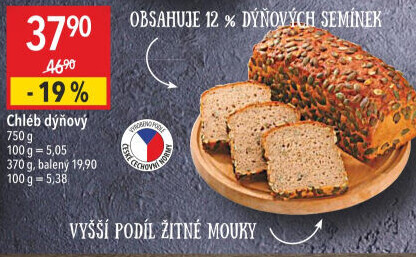 Chléb dýňový