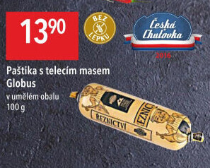 Paštika s telecím masem Játrovka Globus