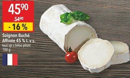 Sýr Buche affinée 45% Soignon