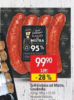 Grilovací klobása od Mistra Láďa Grileman Kostelecké uzeniny