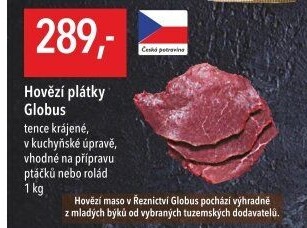 Hovězí plátky Globus