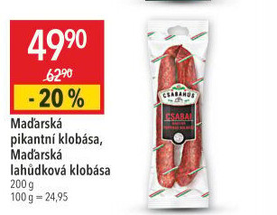 Maďarská klobása pikantní Csabahús