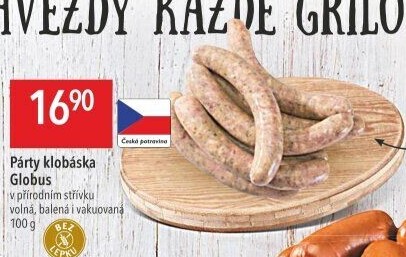 Párty klobása Globus