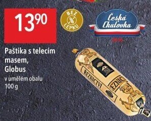 Paštika s telecím masem Játrovka Globus