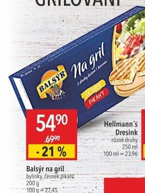 Sýr Balsýr na gril Mlékárna Žirovnice