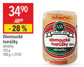 Sýr tvarůžky olomoucké věnečky A.W.