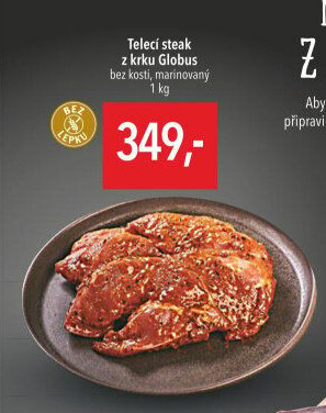Telecí steak z krku marinovaný Globus