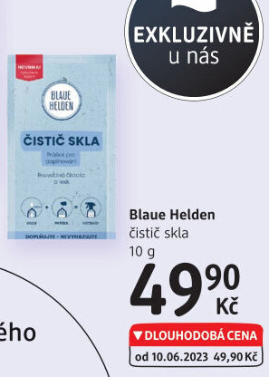 Čistič skla Blaue Helden