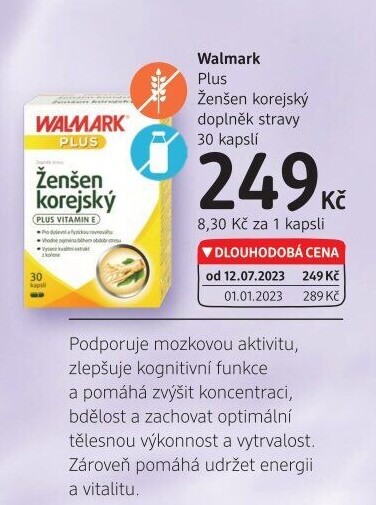 Doplněk stravy Ženšen korejský Plus Walmark