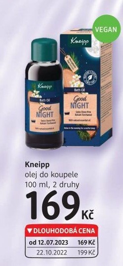Olej do koupele Kneipp