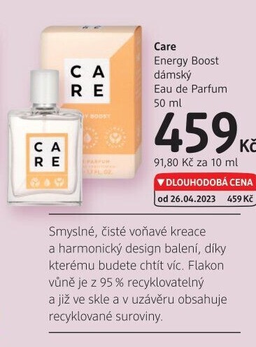 Parfémovaná voda dámská Energy Boost Care