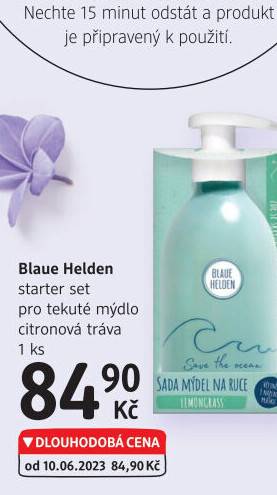 Prášková směs pro tekuté mýdlo Blaue Helden
