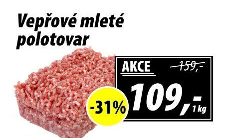 Maso mleté vepřové