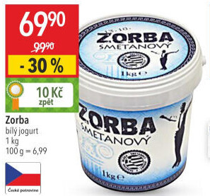 Bílý jogurt řecký Zorba