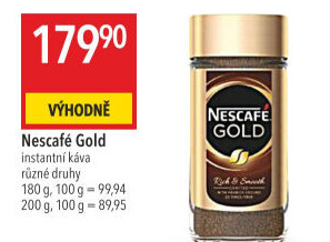 Instantní kávy Nescafé Gold