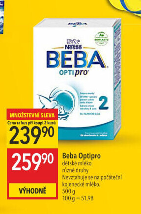 Mléčná výživa Beba Optipro Nestlé