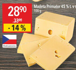 Sýr Primátor 45% Madeta