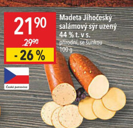 Sýr uzený salámový Jihočeský Madeta