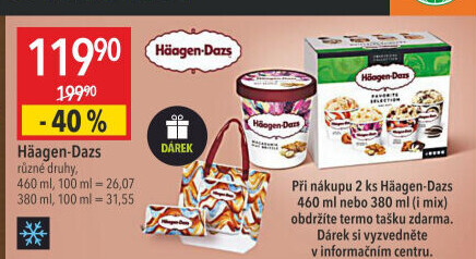 Zmrzlina v kelímku Häagen-Dazs