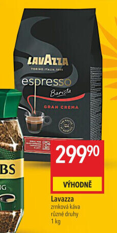 Zrnkové kávy Espresso Barista Lavazza