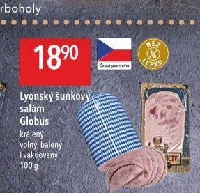 Salám lyonský šunkový Globus