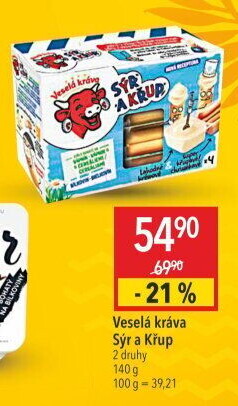 Sýr a křup Veselá kráva