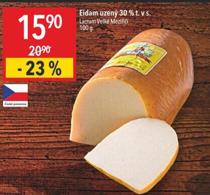 Sýr Eidam uzený 30% Lacrum