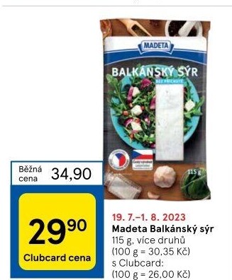 Balkánský sýr Madeta