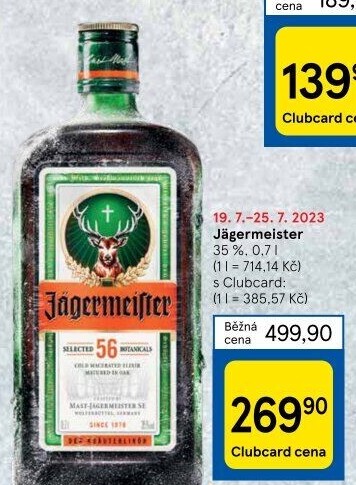 Bylinný likér Jägermeister