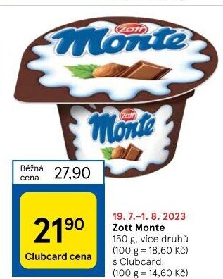 Dezert Monte Zott