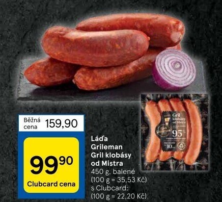 Grilovací klobása od Mistra Láďa Grileman Kostelecké uzeniny