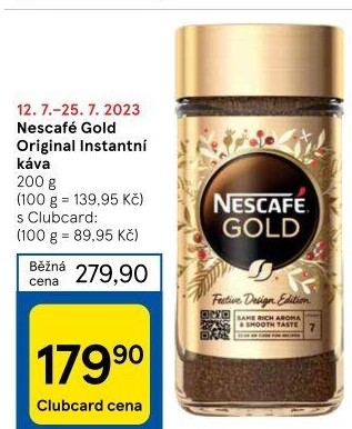 Instantní káva Nescafé Gold Original