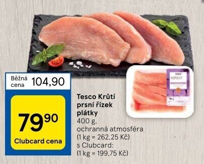 Krůtí prsní řízky Tesco