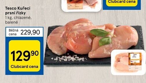 Kuřecí prsní řízky Tesco