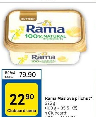Margarín máslová příchuť Rama