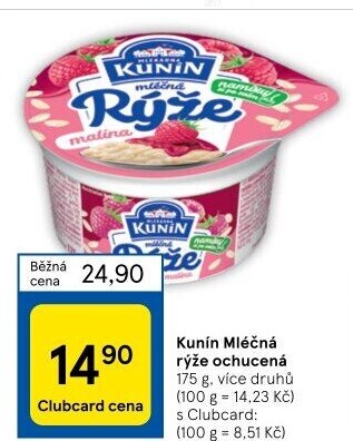Mléčná rýže Kunín