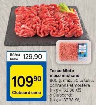 Mleté maso mix Tesco