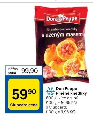 Plněné knedlíky mražené Don Peppe
