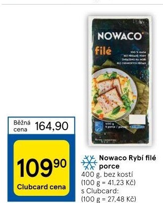 Rybí filé mražené Nowaco