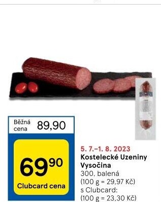 Salám Vysočina Kostelecké uzeniny